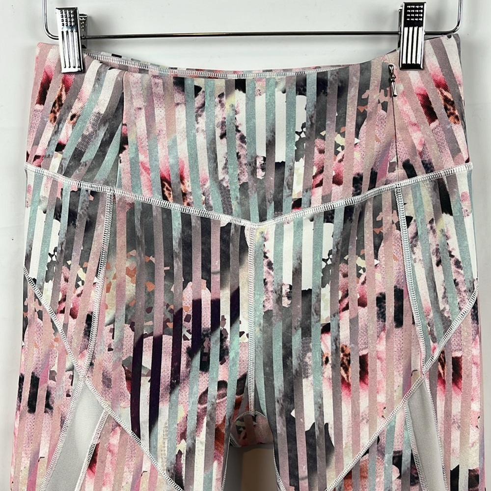 Calia‎ by Carrie Underwood Floral Luster Pastel Stripe Mesh Legging Size M - Picture 5 of 10